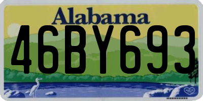 AL license plate 46BY693