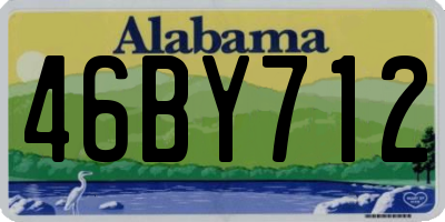 AL license plate 46BY712