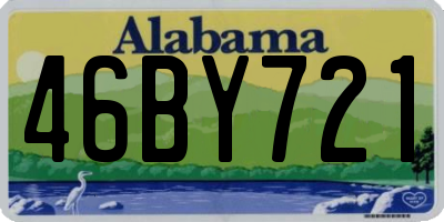 AL license plate 46BY721