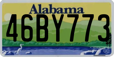 AL license plate 46BY773