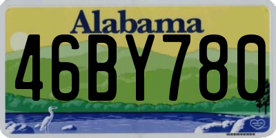 AL license plate 46BY780