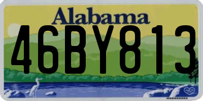 AL license plate 46BY813