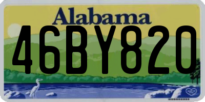 AL license plate 46BY820