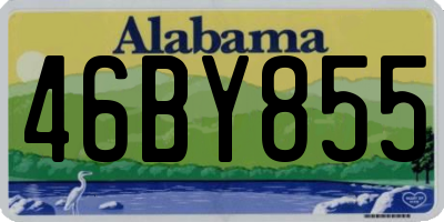 AL license plate 46BY855