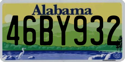 AL license plate 46BY932