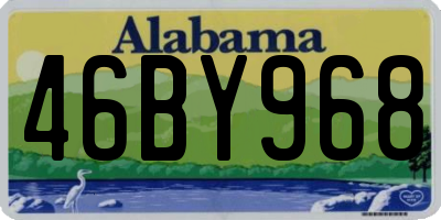 AL license plate 46BY968
