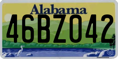 AL license plate 46BZ042