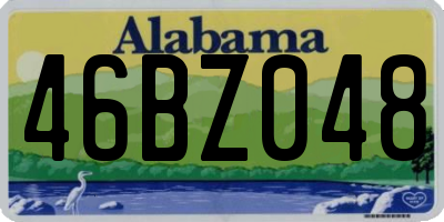 AL license plate 46BZ048