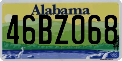 AL license plate 46BZ068