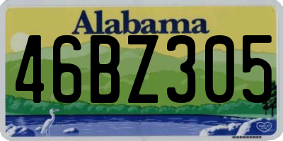 AL license plate 46BZ305