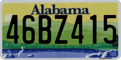 AL license plate 46BZ415