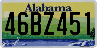 AL license plate 46BZ451