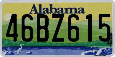AL license plate 46BZ615