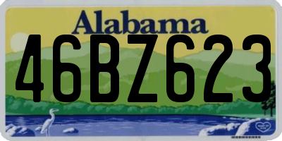 AL license plate 46BZ623