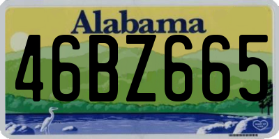 AL license plate 46BZ665