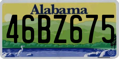 AL license plate 46BZ675