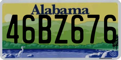 AL license plate 46BZ676