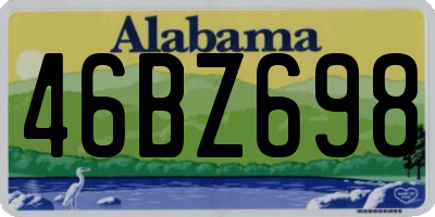 AL license plate 46BZ698