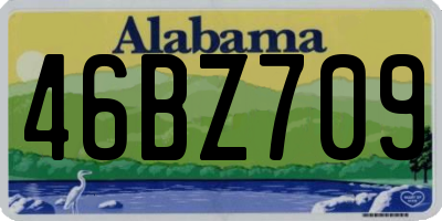 AL license plate 46BZ709