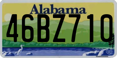 AL license plate 46BZ710