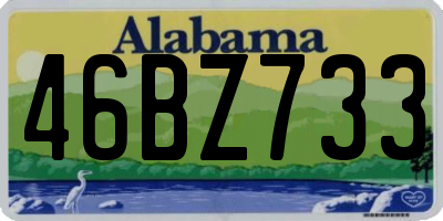 AL license plate 46BZ733