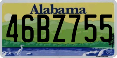 AL license plate 46BZ755