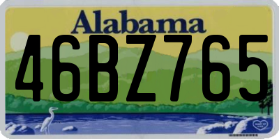 AL license plate 46BZ765