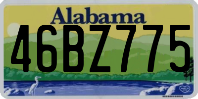 AL license plate 46BZ775