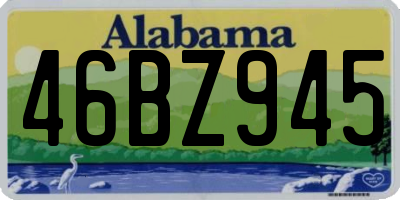 AL license plate 46BZ945
