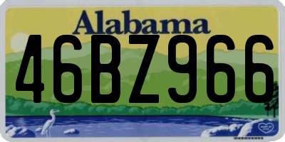 AL license plate 46BZ966