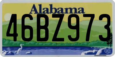 AL license plate 46BZ973