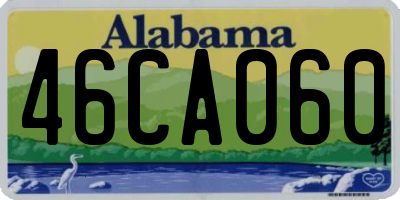 AL license plate 46CA060