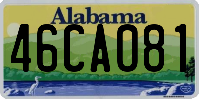 AL license plate 46CA081