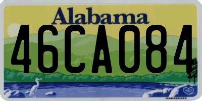 AL license plate 46CA084