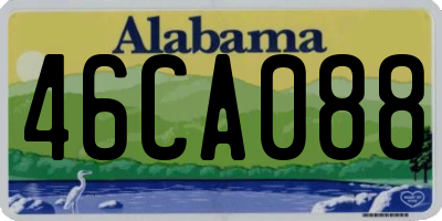 AL license plate 46CA088