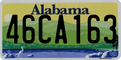 AL license plate 46CA163