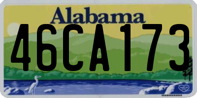 AL license plate 46CA173