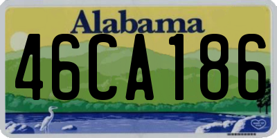 AL license plate 46CA186