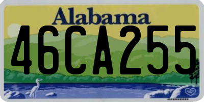 AL license plate 46CA255
