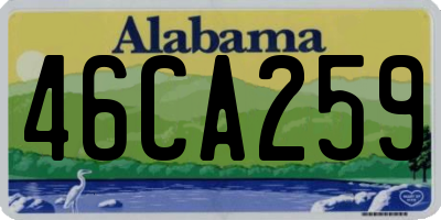 AL license plate 46CA259