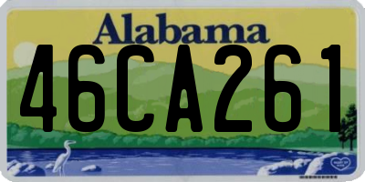 AL license plate 46CA261