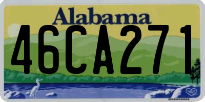 AL license plate 46CA271