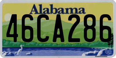 AL license plate 46CA286
