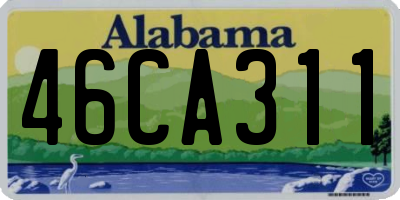 AL license plate 46CA311