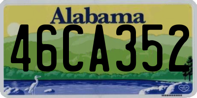 AL license plate 46CA352
