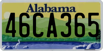 AL license plate 46CA365