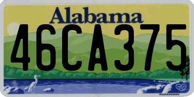 AL license plate 46CA375