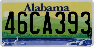 AL license plate 46CA393