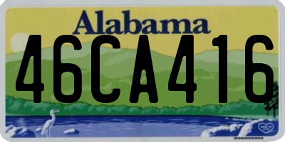 AL license plate 46CA416