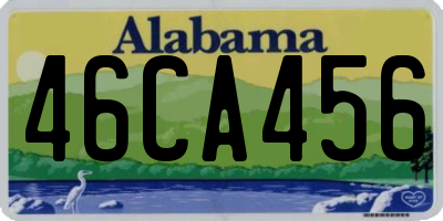 AL license plate 46CA456
